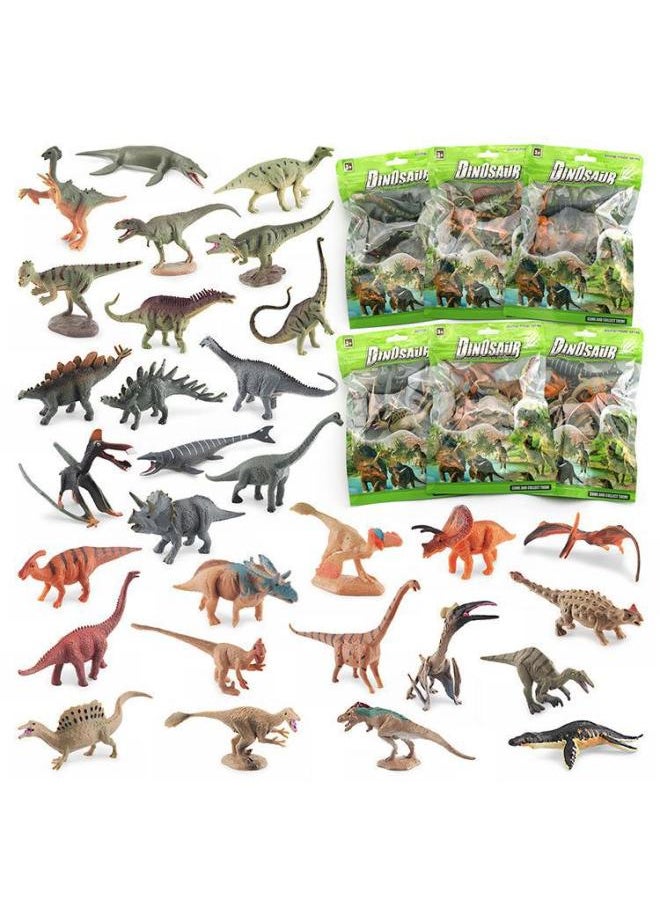 null - Simulation Ornaments Color Bag Toy Jurassic Small Dinosaur Model Tyrannosaurus Triceratops Sword Dragon Raptor-Color:BL-1188D 170g - Image 1