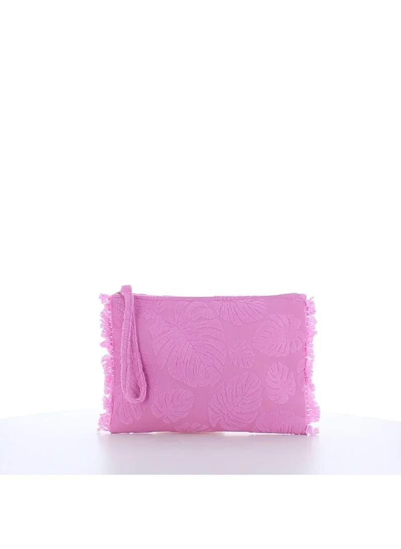 مارينا جالانتي Marina Galanti Lotzorai Terry-Effect Beauty Case - Fuchsia