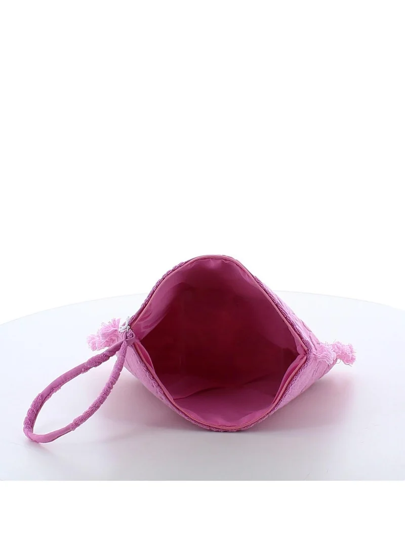 مارينا جالانتي Marina Galanti Lotzorai Terry-Effect Beauty Case - Fuchsia