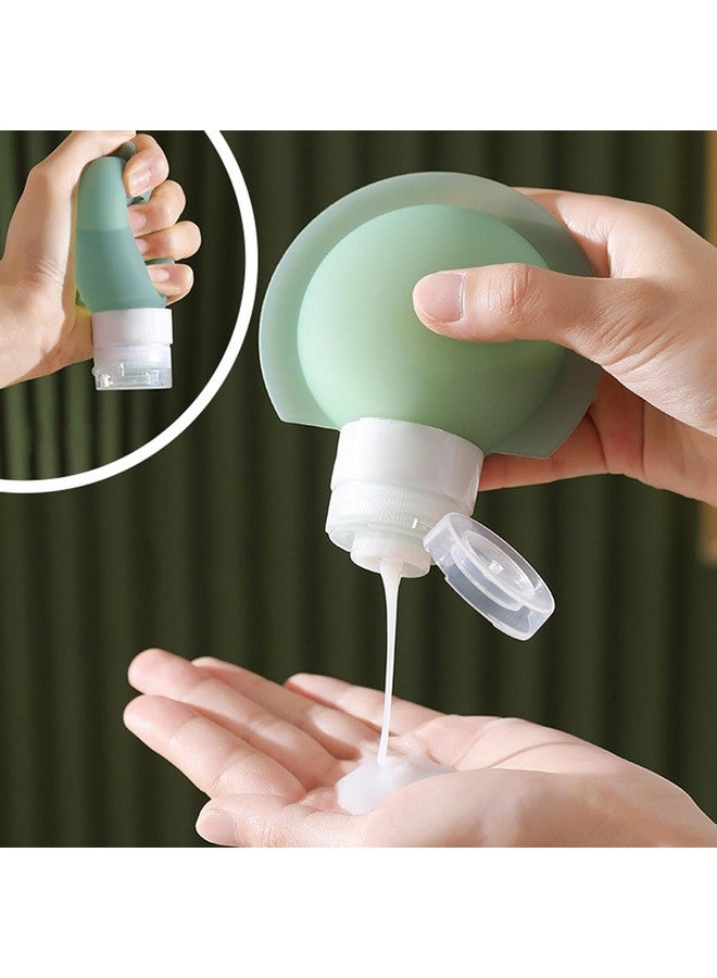 HELIMIX® Refiilable Travel Essentials (60 ML 6 pack) Bottel, Silicon Squeeze Bottles, Travelling Container For Shampoo, Cream And Body Lotion, bathing gel,Travel Accessories Total Jars for Cream - Image 3