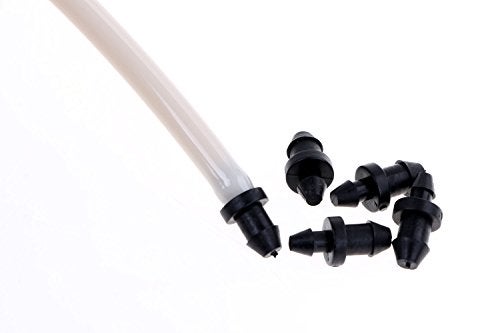 Mini Skater Black Drip Irrigation Tube End Closure Goof Hole Plugs (50PCS,Double Barbed) - Image 4