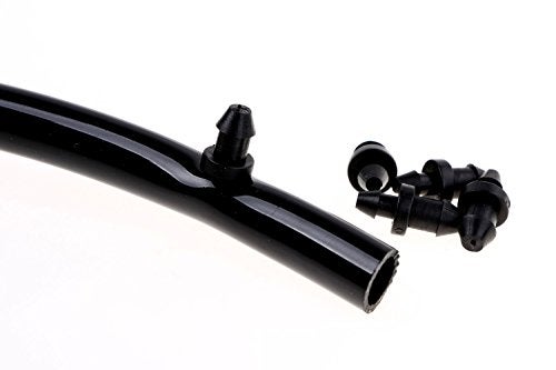 Mini Skater Black Drip Irrigation Tube End Closure Goof Hole Plugs (50PCS,Double Barbed) - Image 2