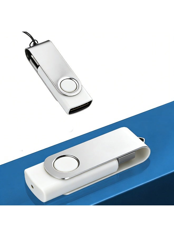 2 حزمة 64 جيجا بايت USB محرك أقراص فلاش USB 2.0 محرك أقراص إبهام قابل للطي تخزين الذاكرة عصا تصميم دوار - Image 2
