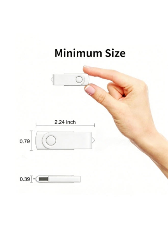 2 حزمة 64 جيجا بايت USB محرك أقراص فلاش USB 2.0 محرك أقراص إبهام قابل للطي تخزين الذاكرة عصا تصميم دوار - Image 5