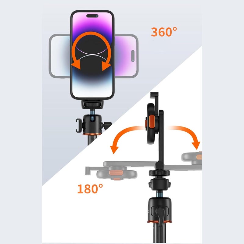 ANGGREK Magnetic Phone Tripod Mount, Magnetic Phone Tripod Holder 20N Quick Release Easy to Install for Phone Accessory - Image 3