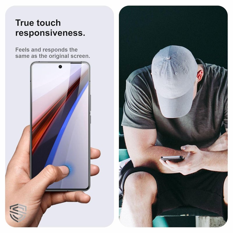 Skyddshield Edge-To-Edge Protector Tempered Glass For iQOO 12 5G, iQOO Neo 9 5G, iQOO Neo 9 Pro 5G Smartphone(6.78 Inch) With Easy Self Installation Kit | Black - Image 4