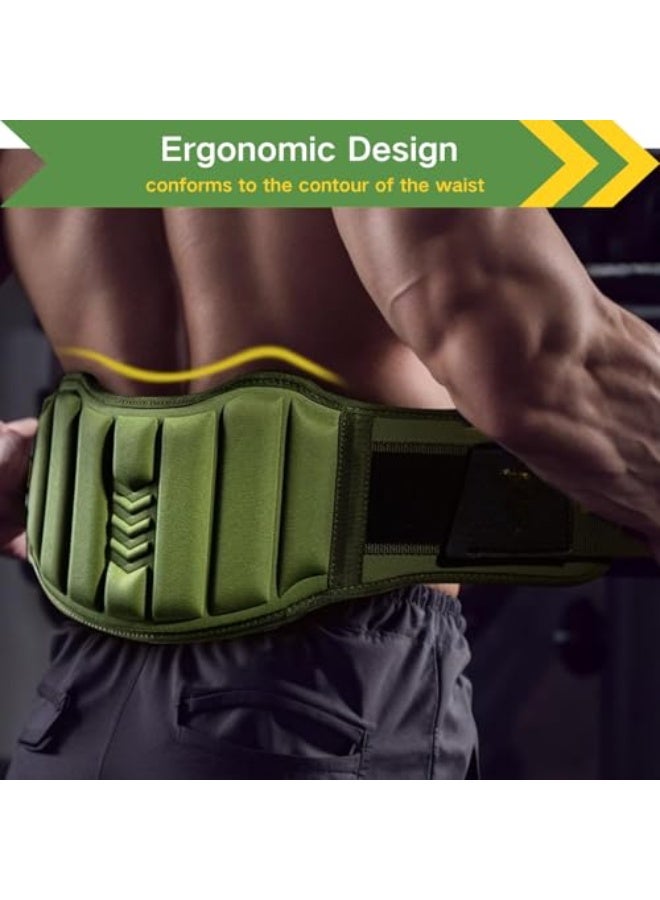 حزام رفع الأثقال، دعم خلفي مبطن قابل للتعديل للسكوات، ورفع الأثقال، والتدريبات المكثفة، حزام لرفع الأثقال بقفل تلقائي للرجال والنساء لتحقيق الاستقرار ودعم أسفل الظهر - Image 3