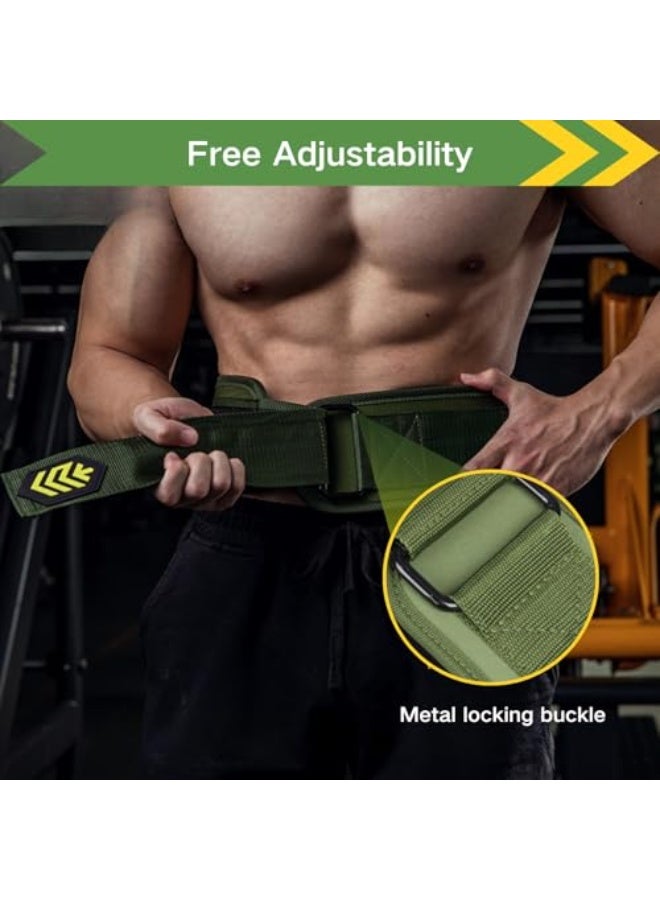حزام رفع الأثقال، دعم خلفي مبطن قابل للتعديل للسكوات، ورفع الأثقال، والتدريبات المكثفة، حزام لرفع الأثقال بقفل تلقائي للرجال والنساء لتحقيق الاستقرار ودعم أسفل الظهر - Image 4