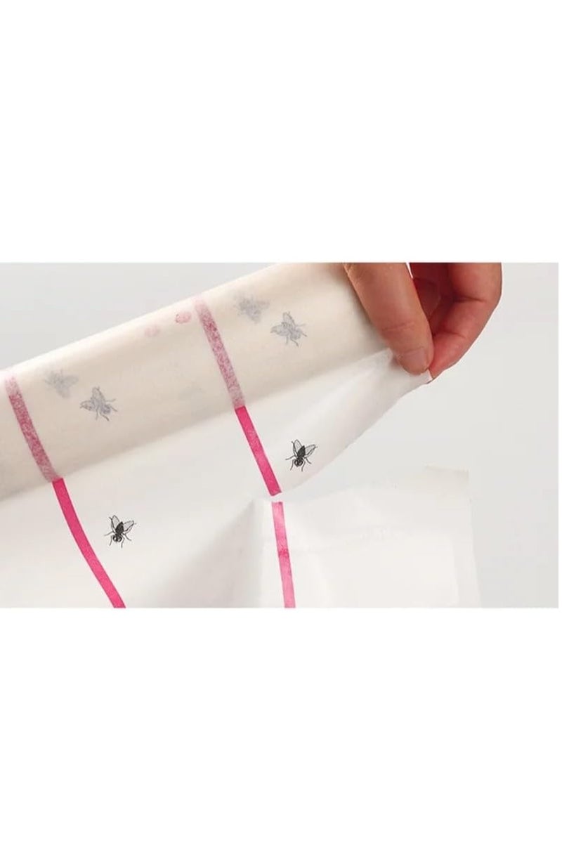 NYVIO Flying Insect Glue Sticker Trap | Eco-Friendly Sticky Fly Paper Strips for Indoor Use | Effective Mosquito, Gnat, Fruit Fly & Bug Catcher | Safe Pest Control Kit with Hanging Hooks for Home & Kitchen - Image 3