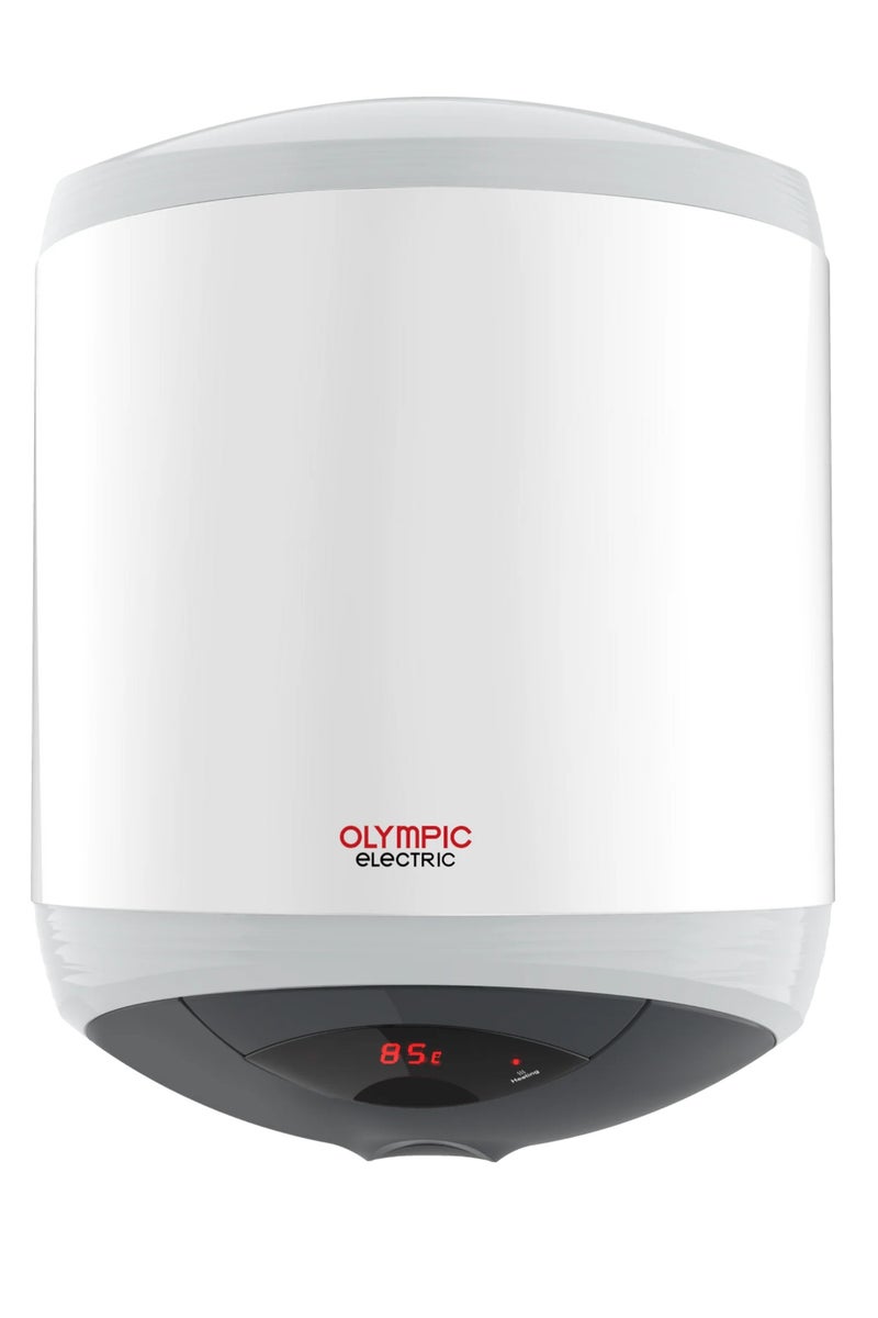أوليمبيك سخان ماء كهربائي ديجتال  هيرو بلس من اوليمبيك الكتريك، مطلي بطلاء المينا، سعة 50 لتر - Image 1