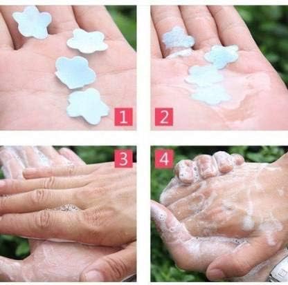 DOANMIZE DOANMIZE Flower Design Tube Shape Bottle Paper Soap Clean Soft Bath For Travel Pack Of 6ASSORTED  - Image 5