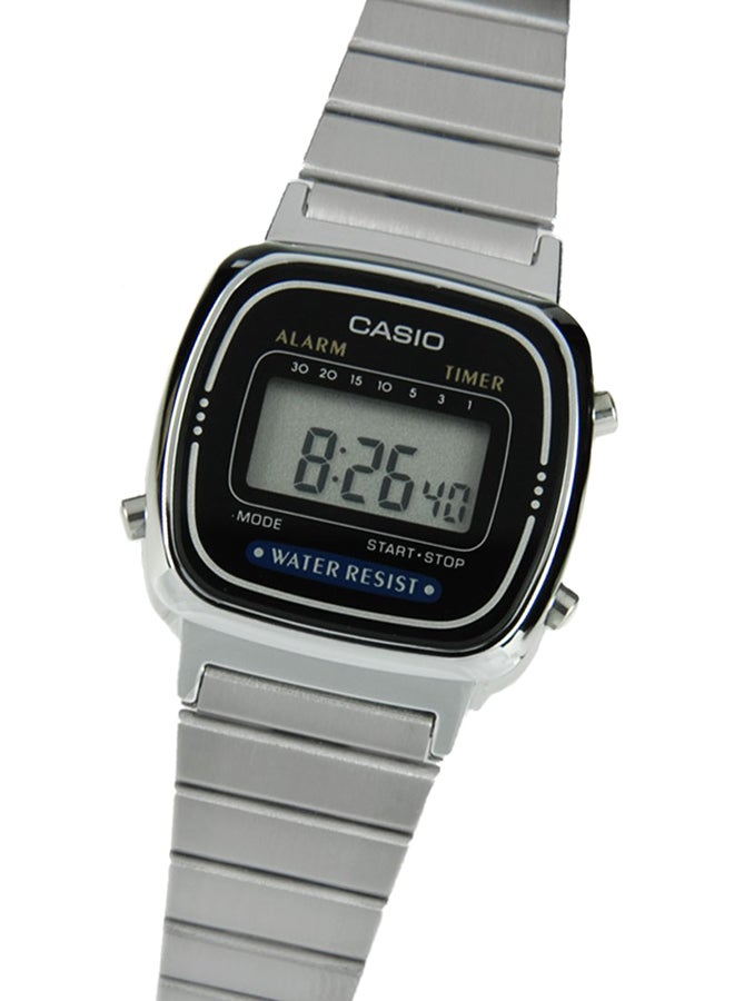 CASIO Women Formal Digital Watch LA670WA-1DF - 30 mm - Silver - Image 3