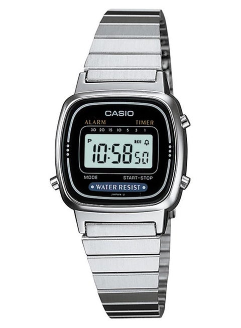 Women Formal Digital Watch LA670WA-1DF - 30 mm - Silver