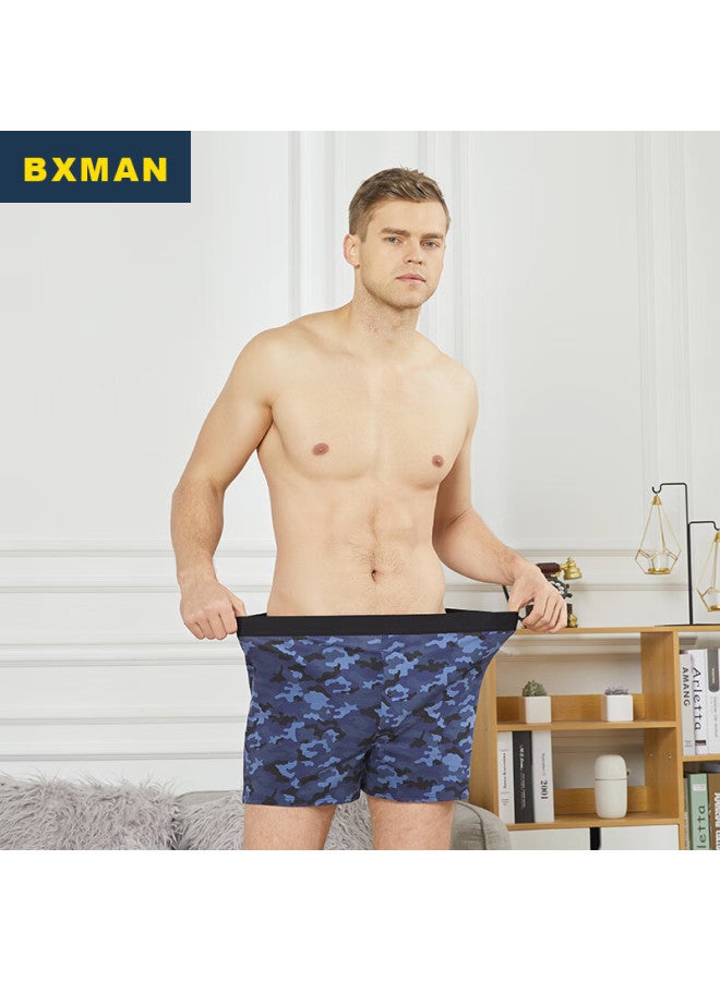 Bxman Loose Men's Boxer Briefs Cotton Knit Alro Pants Elastic Four-corner Pants 2-pack Ek1112 175l - Image 4