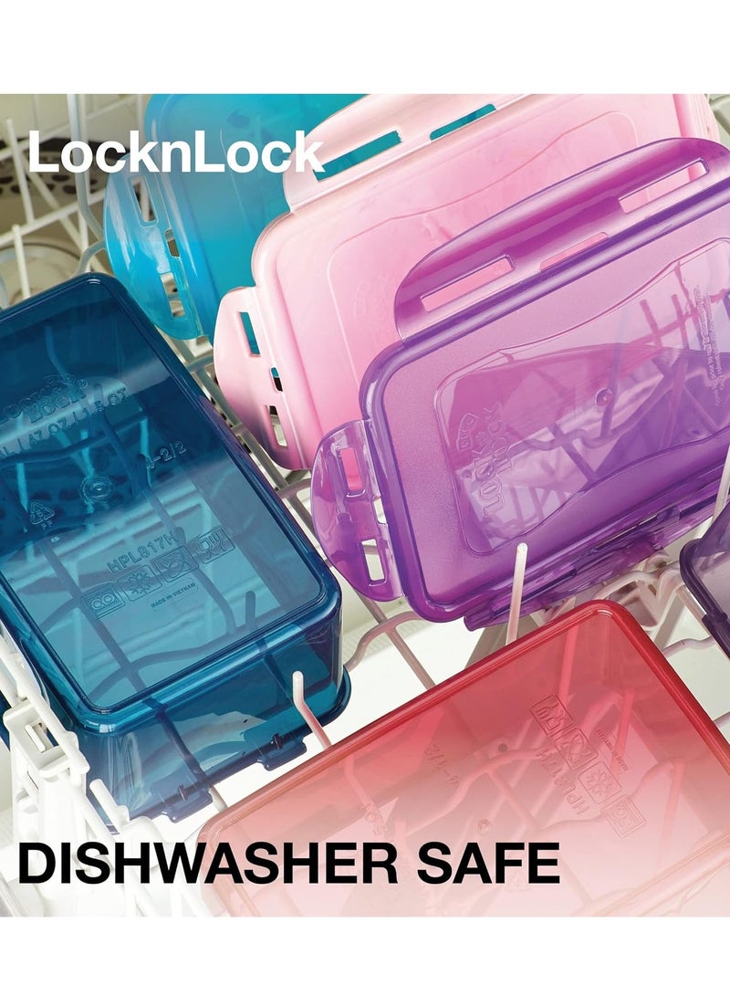 LocknLock LocknLock Eco Rectangular Food Container Pack – 350ml, 470ml, 850ml, 1L, 1.3L, 2.6L & 3.9L  - Image 4
