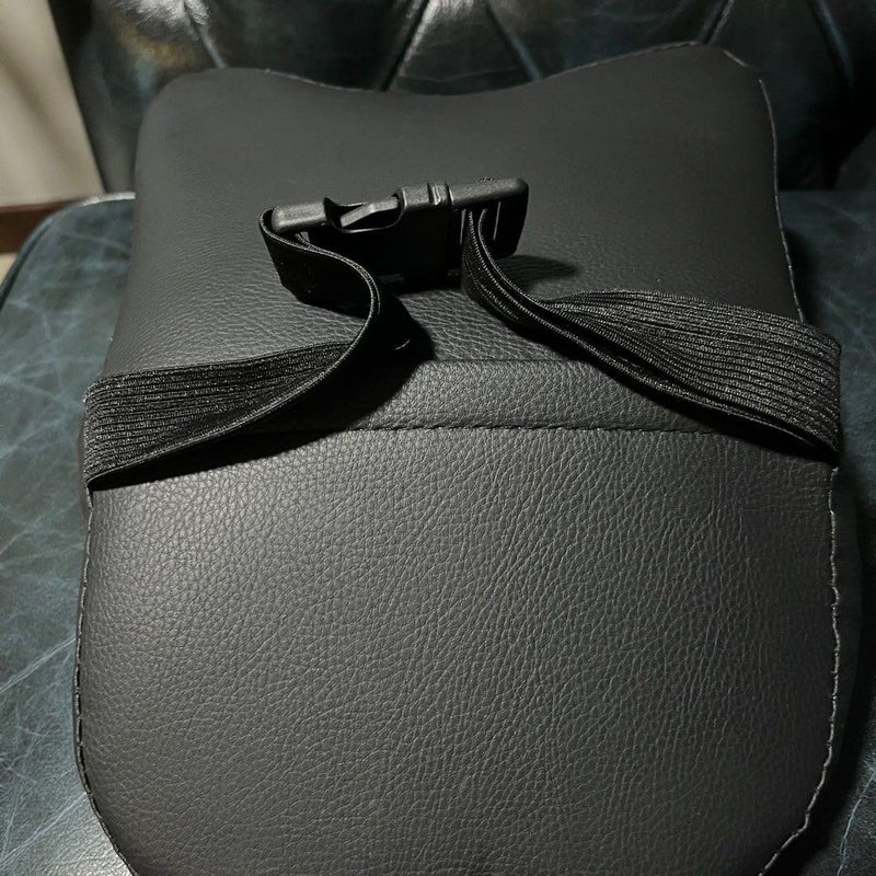Caltero Comfortable Neck Pain Relief for Long Drive Car Seat Back Head Rest Memory Foam Pillow with Breathable & Removable Cover (Black, Pack of 1) - Image 5
