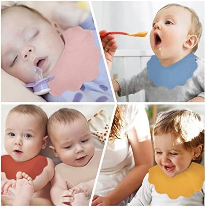 DOSMINE 8 Pack Muslin Baby Bandana Bibs, Multi-Use Scarf Bibs, Super Soft & Absorbent Drooling Bibs - Image 5
