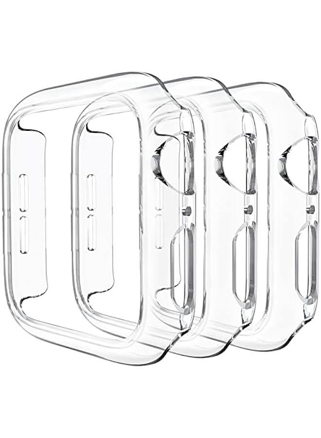 حزمة 3 قطع من غلاف متوافق لساعات آبل 40 مم سلسلة 6/5/4/SE، غلاف واقي من PC صلب مع إطار حامي 【بدون غشاء شاشة】 ملحقات iWatch 40 مم، شفاف - Image 1