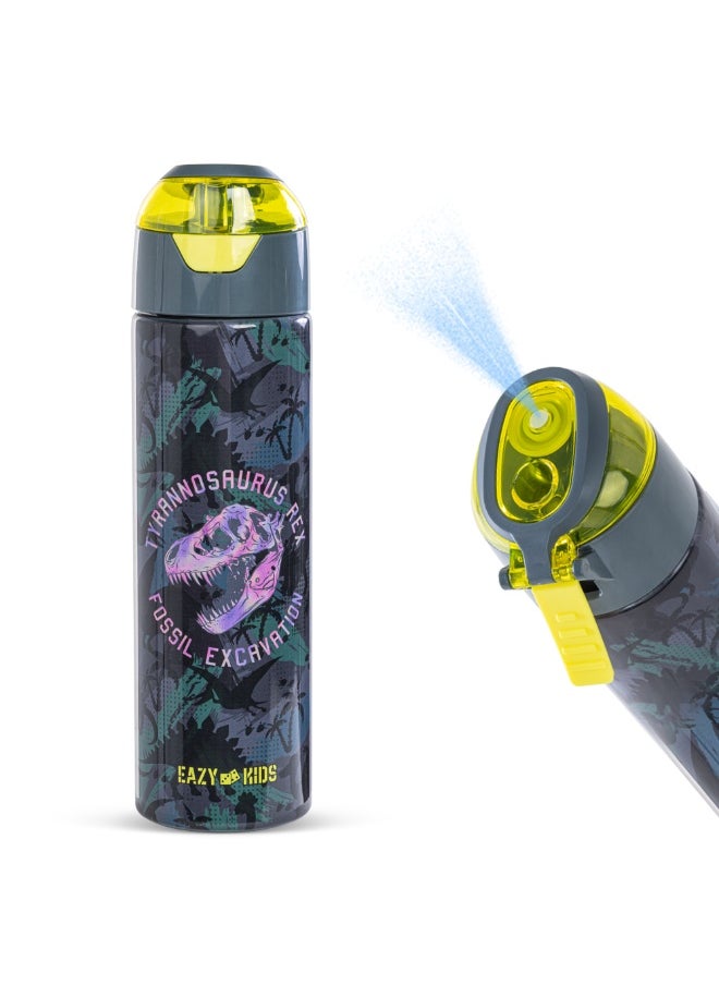 Eazy Kids Eazy Kids - Insulated Stainless Steel Water Bottle w/ Spray -T-Rex, 640ml Green  - Image 1