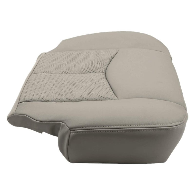 Priprilod Perforated Tan 152 Leather Driver Side Bottom Replacement Seat Cover Compatible with Cadillac Escalade EXT ESV 2003 2004 2005 2006