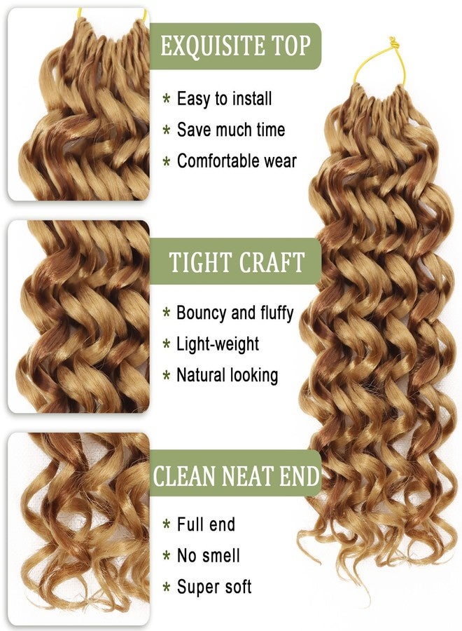 Vomella GoGo Curl Crochet Hair 8 Packs 10 Inch Curly Crochet Hair for Women Water Wave Beach Curl Synthetic Deep Twist Crochet Hair Extensions P27/30 - Image 3