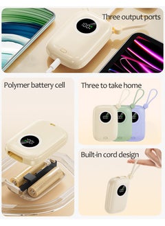 30000mAh (3xKigo10) Kit: High Capacity, Multi-Output Portable Charging Solution with Fast Charging, Enhanced Safety and Versatile Compatibility for Smartphones, Tablets and More - Purple, Green, Beige - pzsku/Z0225726AEDD01D0C4DD7Z/45/_/1729519343/5ac3639e-38af-4ec7-a6cb-96fe5a874163