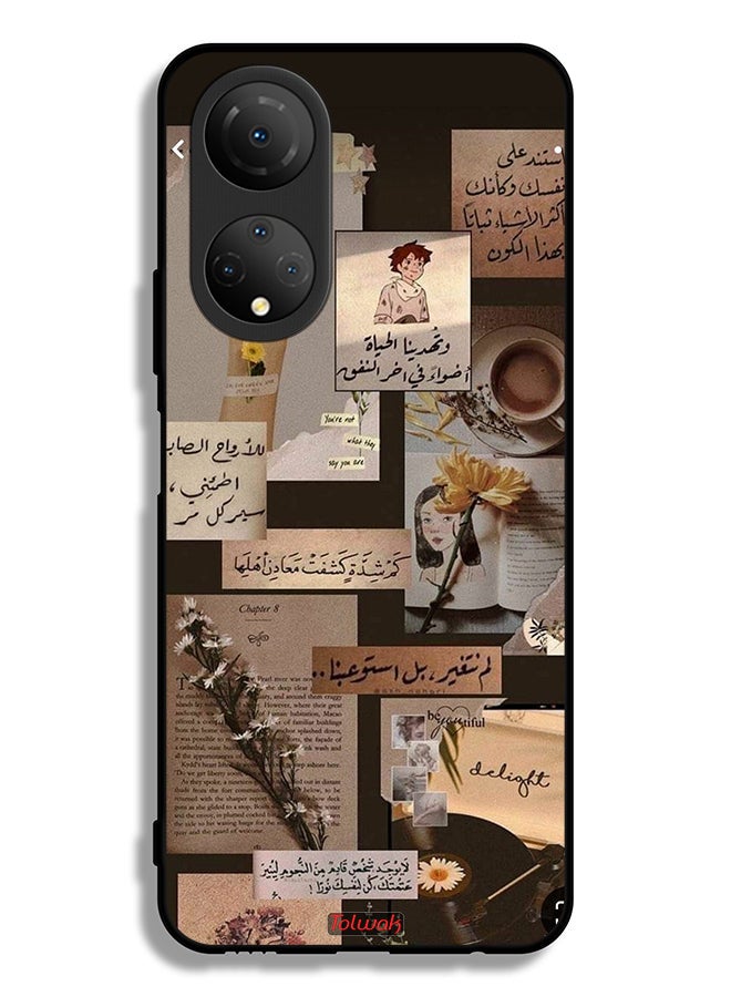 Tolwak Honor X7 Protective Case Cover Arabic Quotes Vintage - Image 2