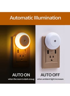 EHOME LED Baby Night Lights Plug into Wall [6Pack], Nightlight with Light Sensors for Kids Room, Bathroom Stair Lights, Hallway Light, Warm White  - Image 2