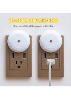 EHOME LED Baby Night Lights Plug into Wall [6Pack], Nightlight with Light Sensors for Kids Room, Bathroom Stair Lights, Hallway Light, Warm White  - Image 3