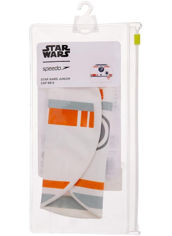 speedo Bb-8 Slogan Swimming Cap Grey/White  - Image 2