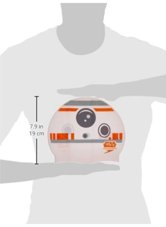 speedo Bb-8 Slogan Swimming Cap Grey/White  - Image 3