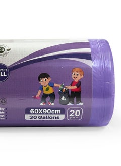 Tru Lavender Scented Garbage Bags Compact Roll 60x90cm 30 Gallon ( 20pc x 3 Rolls ) 60 bags  - Image 4
