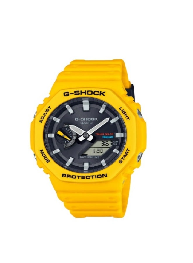 G-SHOCK Casio G Shock, GA B2100 9ADR, Analog DigitaL Watch for Men's, Yellow, GA-B2100C-9ADR, Yellow, strap - Image 1