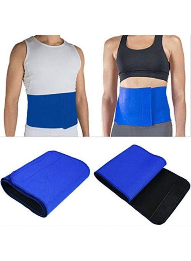 Adjustable Slimming Training Waist Belt for Belly Fat Burning and Waist Slimming – Provides Back & Core Support and Body Shaping During Workouts – One Size Fits Most – 1 Piece – Blue - Image 2
