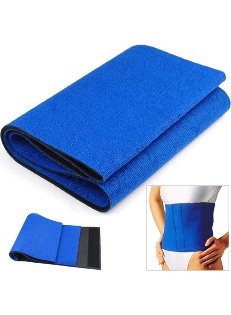 Adjustable Slimming Training Waist Belt for Belly Fat Burning and Waist Slimming – Provides Back & Core Support and Body Shaping During Workouts – One Size Fits Most – 1 Piece – Blue - Image 1