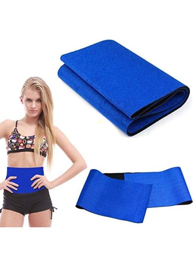 Adjustable Slimming Training Waist Belt for Belly Fat Burning and Waist Slimming – Provides Back & Core Support and Body Shaping During Workouts – One Size Fits Most – 1 Piece – Blue - Image 3
