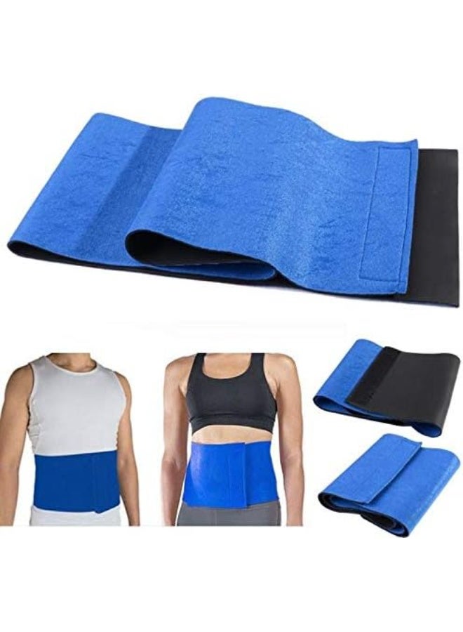 Adjustable Slimming Training Waist Belt for Belly Fat Burning and Waist Slimming – Provides Back & Core Support and Body Shaping During Workouts – One Size Fits Most – 1 Piece – Blue - Image 4
