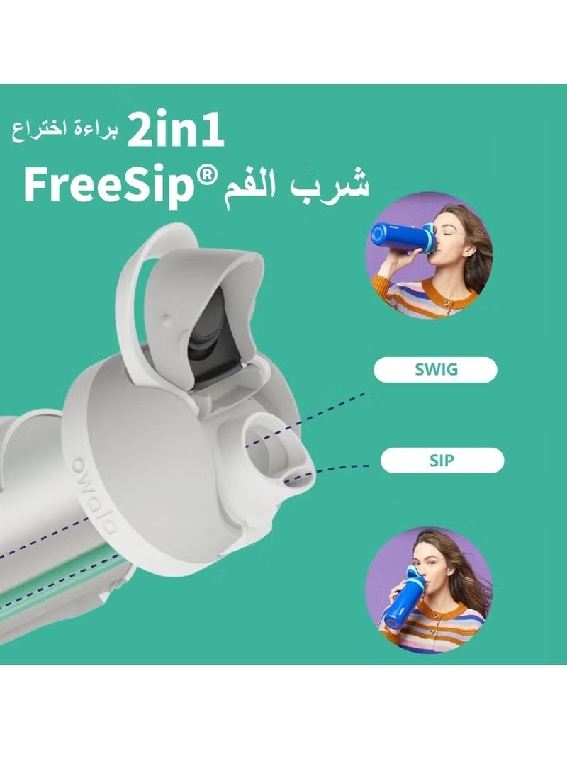 زجاجة مياه معزولة من الفولاذ المقاوم للصدأ مع شفاطة للرياضة والسفر، 32 أونصة، شرائط فيرميسيلي 32 أونصة - Image 5