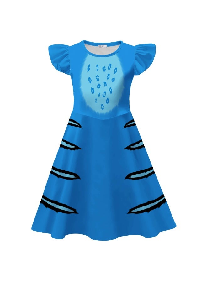 general K-POP: The Demon Girl Group - Tiger Print Milk Silk Dress - Image 1