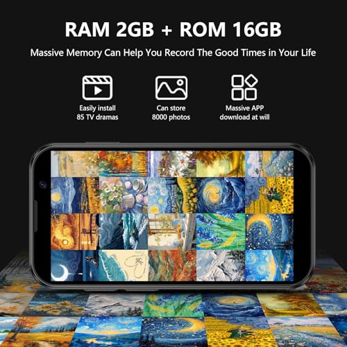 SOYES هاتف سويس ميني - أصغر هاتف في العالم بشاشة تعمل باللمس HD مقاس 3.0 بوصة - هاتف ذكي مدمج مفتوح لنظام أندرويد للأطفال والطلاب - هاتف محمول مزود بمعالج رباعي النواة - شريحتين - تقنية التعرف على الوجه - 2GB+16GB - أسود - Image 4