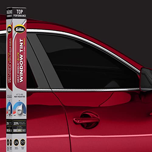 Gila Heat Shield Elite 20 VLT Automotive Ceramic Window Tint DIY Advanced Heat Control Glare Control 2ft x 65ft 24in x 78in