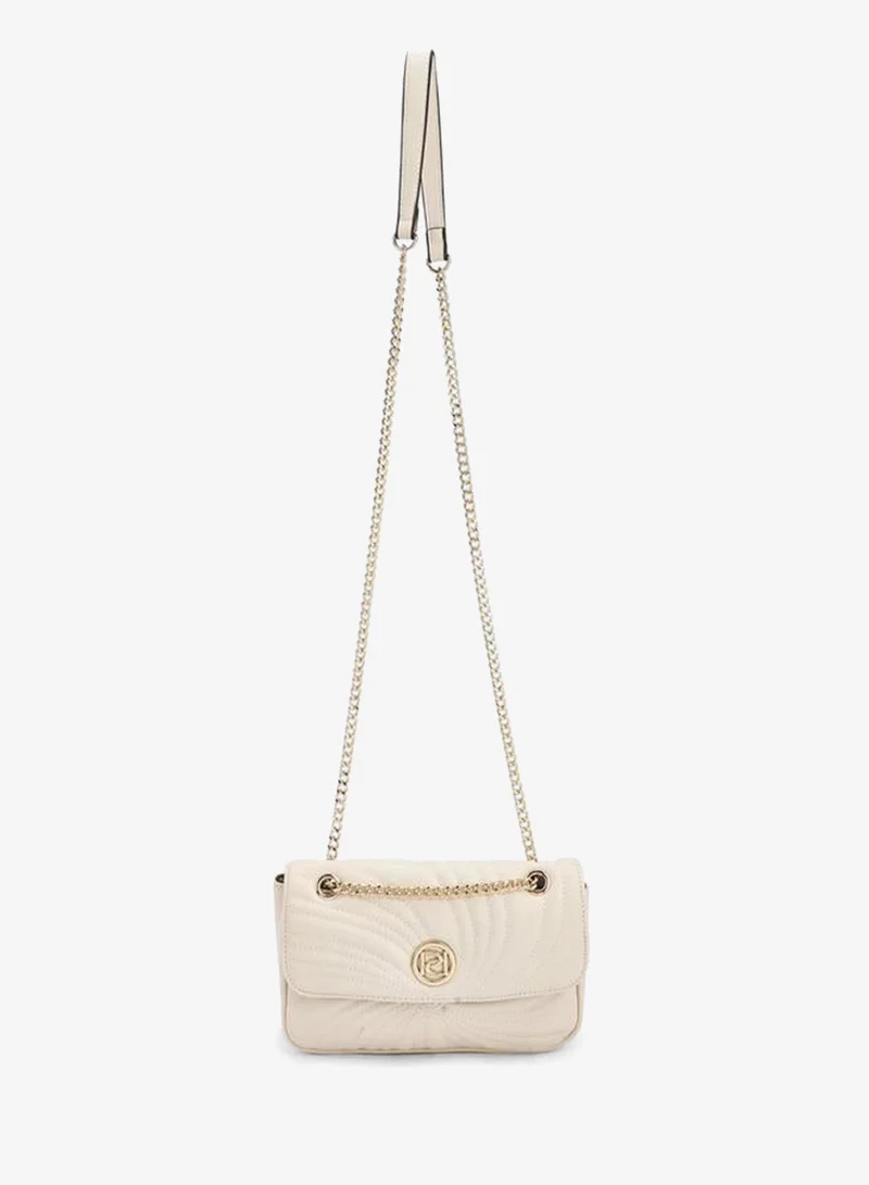 Paprika Quilted Crossbody Bag With Chain Strap