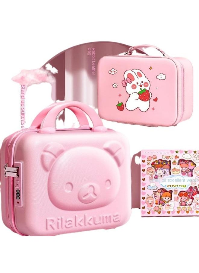 Bluejw - Hand Account Suit Gift Box Hand Account Book Girl's Cute Toy Hand Account Book Girl's Children's Stationery June 1 Children's Day Full - Image 1