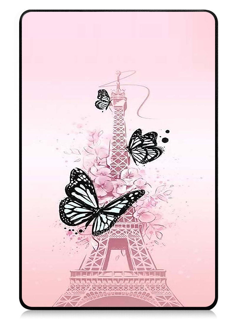 Theodor Protective Flip Case For Xiaomi Pad 7 & Xiaomi Pad 7 Pro With Trifold Stand Auto Wake Sleep Shockproof Cover - Butterflies On Effiel Tower - Image 1