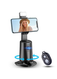 Generic Auto Face Tracking Tripod 360° Rotating Auto Tracking Phone Stand, No App, Phone Camera Stand with Remote and Gesture Control, Rechargeable Smart Shooting Stand for Live Video Recording Tiktok（Black）  - Image 1