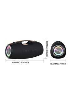 Zealot ZEALOT S78 100W Bluetooth Speakers, DSP Technology 4HORNS, Outdoor Portable Subwoofer Speaker, Wireless Dual Pairing, 24000mAh Battery, 48 Hours Playtime Loud Stereo, Booming Bass Dream Light  - Image 3