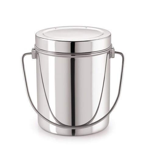 SG CRAFTS ™ Stainless Steel Milk Storage Can with Lid (Milk Pot)(Silver) (2 Liter) - Image 1