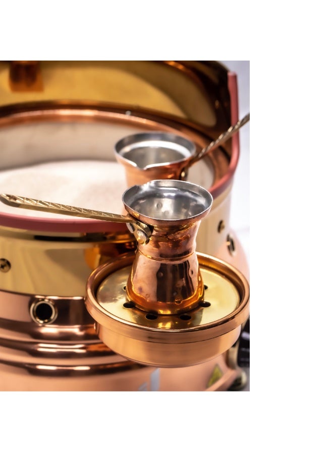 جوني ماكينة قهوة جوني AK/8-1N - سعة 1000 مل، ترموستات قابلة للتعديل، فولاذ مقاوم للصدأ، ماكينة قهوة عربية/يونانية، للاستخدام التجاري - Image 3