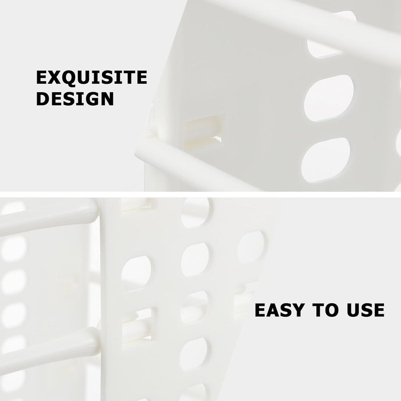 Kichvoe Foldable Hanging Laundry Basket Large White Wall-mounted Dirty Clothes Storage Basket Bathroom Organizer Home Laundry Hamper - Image 4