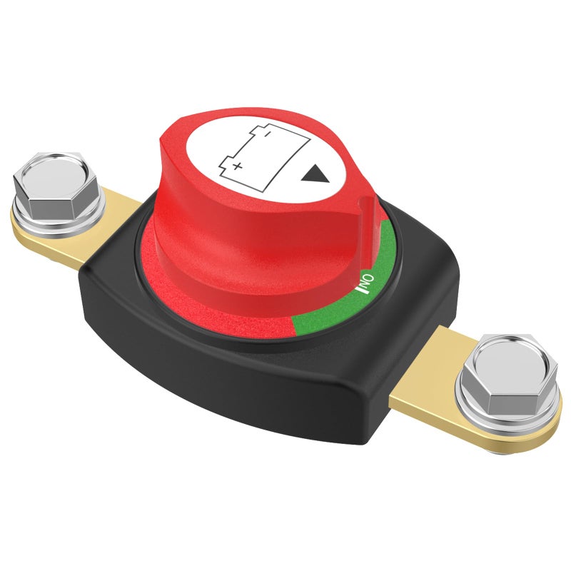cnaodun Side Post Battery Disconnect Switch CNAODUN Battery Cut Off Switch 1248V Heavy Duty Battery Shut Off for Car RV Boat and VehicleOnOff - Image 3